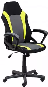 Кресло AksHome Flaviy (черный/серый/салатовый) фото