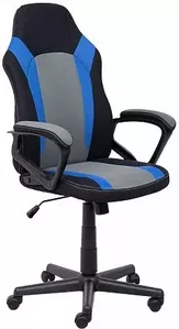 Кресло AksHome Flaviy (черный/серый/синий) фото