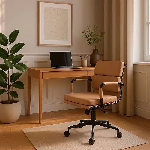 Офисное кресло AksHome Indigo LB (кофейный/черный) фото