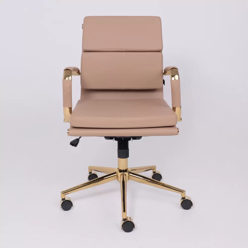 Офисное кресло AksHome Indigo LB (кофейный/золотой) фото 6