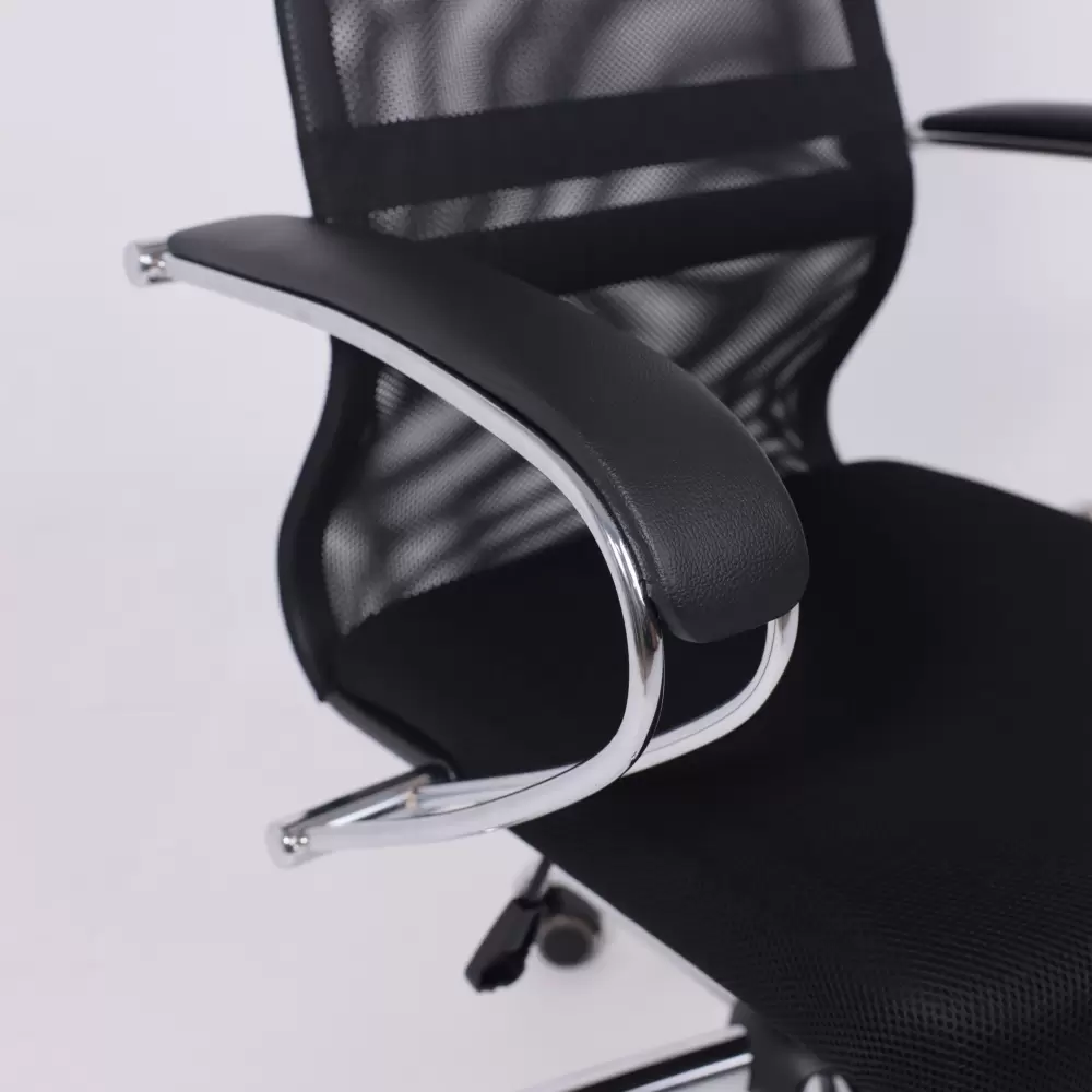 Офисное кресло AksHome Iris Chrome DMS (хром/черный) фото 5