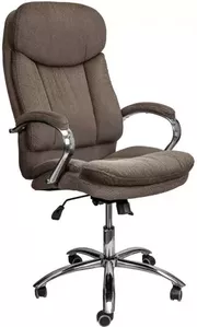 Офисное кресло AksHome Leonardo (ткань, коричневый) фото