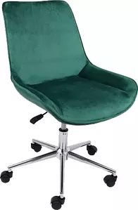 Офисный стул AksHome Lumier (зеленый/хром) фото