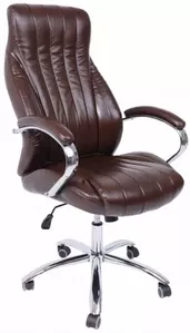 Офисное кресло AksHome Mastif (натуральная кожа, коричневый) фото
