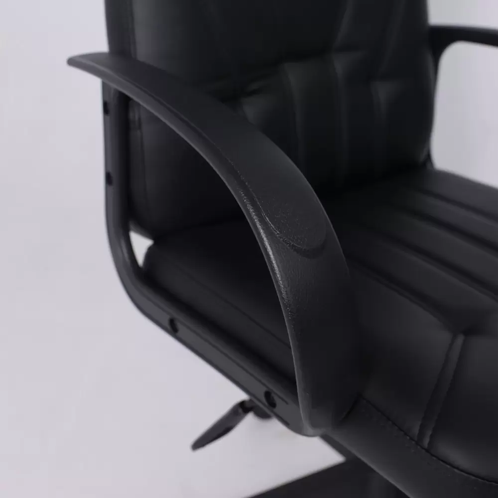Офисное кресло AksHome Менеджер PL Pegasso (экокожа черный) фото