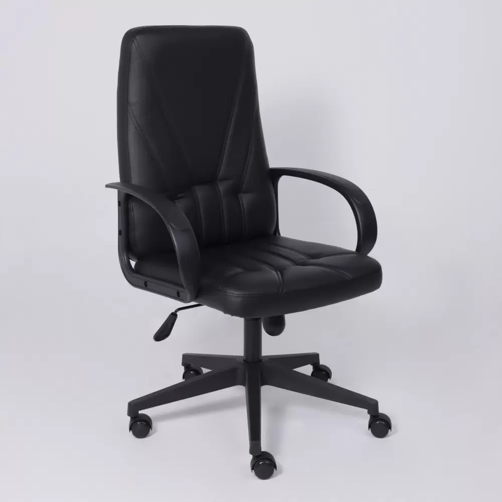 Офисное кресло AksHome Менеджер PL Pegasso (экокожа черный) фото