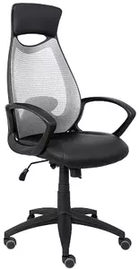 Кресло AksHome Polaris (серый/черный) фото