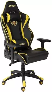Кресло AksHome Raptor (черный/желтый) фото