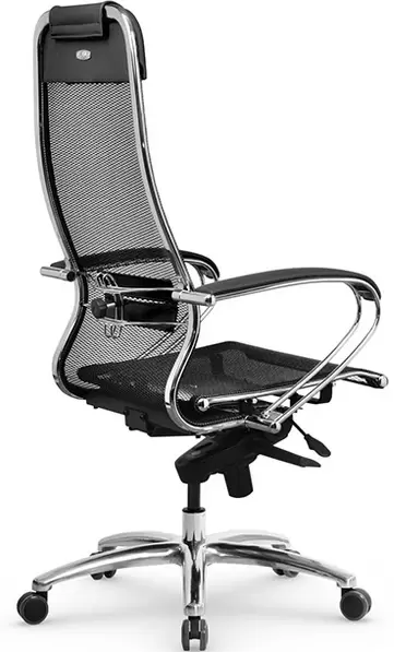 Офисное кресло AksHome Samurai S-1.04 MPES (армированная сетка, черный) фото