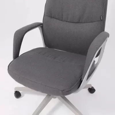 Офисное кресло AksHome Sierra (серая ткань/серый металл) фото
