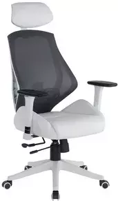 Кресло AksHome Space (белый/серый) фото