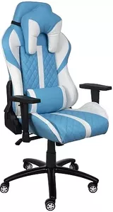 Кресло AksHome Sprinter Eco (голубой/белый) фото