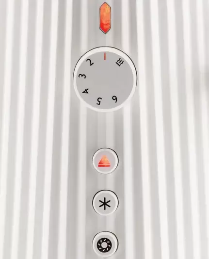 Тостер Alessi Plisse MDL08W (белый) фото