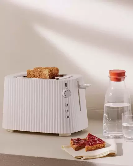 Тостер Alessi Plisse MDL08W (белый) фото