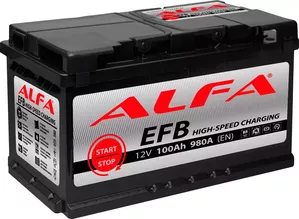 Аккумулятор ALFA EFB 100 R (100Ah) фото