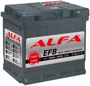 Аккумулятор ALFA EFB 50 R (50Ah) фото