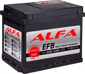 Аккумулятор ALFA EFB 60 R (60Ah) фото