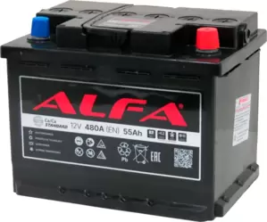 Аккумулятор ALFA Standard 55 R+ (55Ah) фото