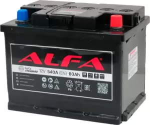 Аккумулятор ALFA Standard 60 L+ (60Ah) фото