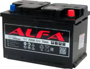 Аккумулятор ALFA Standard 75 L+ (75Ah) фото
