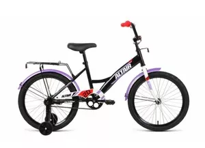 Детский велосипед Altair Kids 20 (черный/белый/фиолетовый, 2020) фото