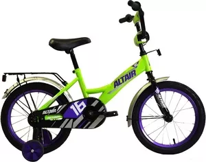 Детский велосипед Altair Kids 20 (салатовый/черный/фиолетовый, 2020) фото