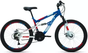 Велосипед Altair MTB FS 24 D 2022 (синий/красный) фото