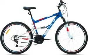 Велосипед Altair MTB FS 26 1.0 (синий/красный, 2020) фото