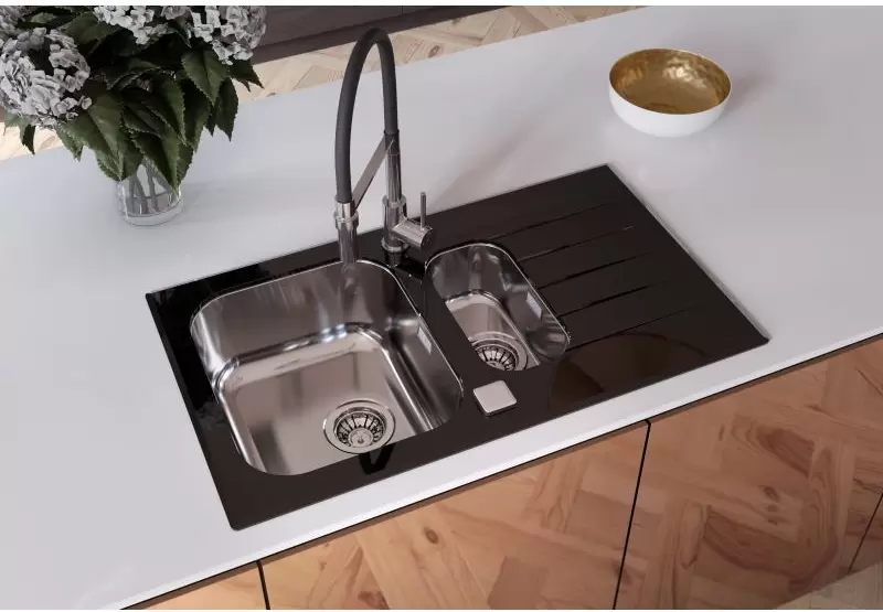 Кухонная мойка Alveus Glassix 20 (черный) фото