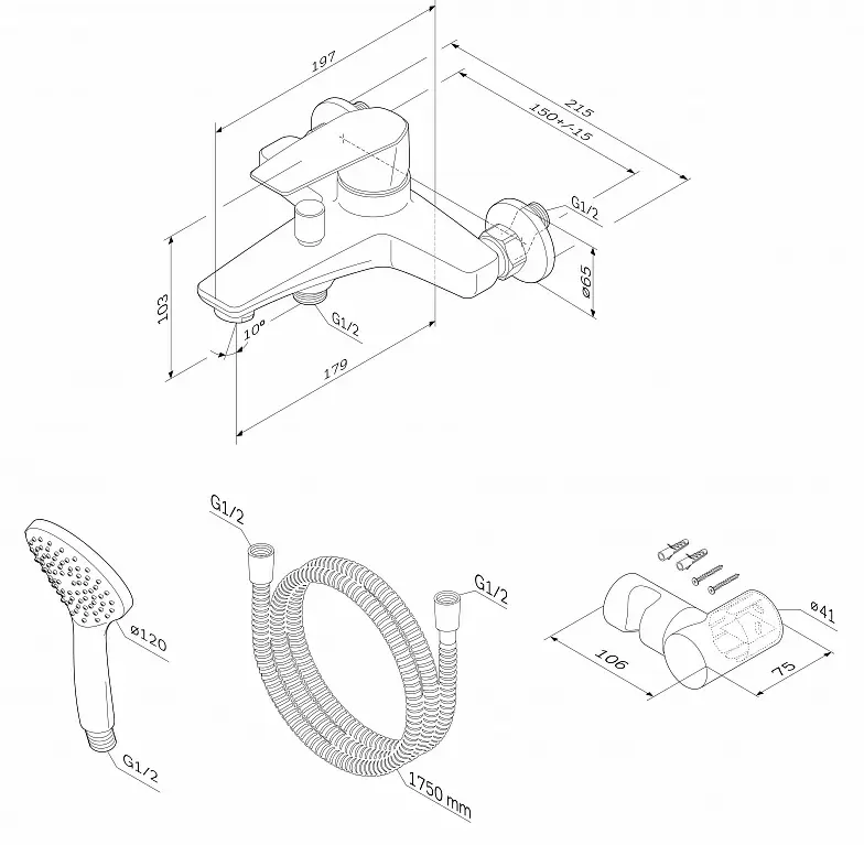 Смеситель AM.PM Gem F90A15000 фото
