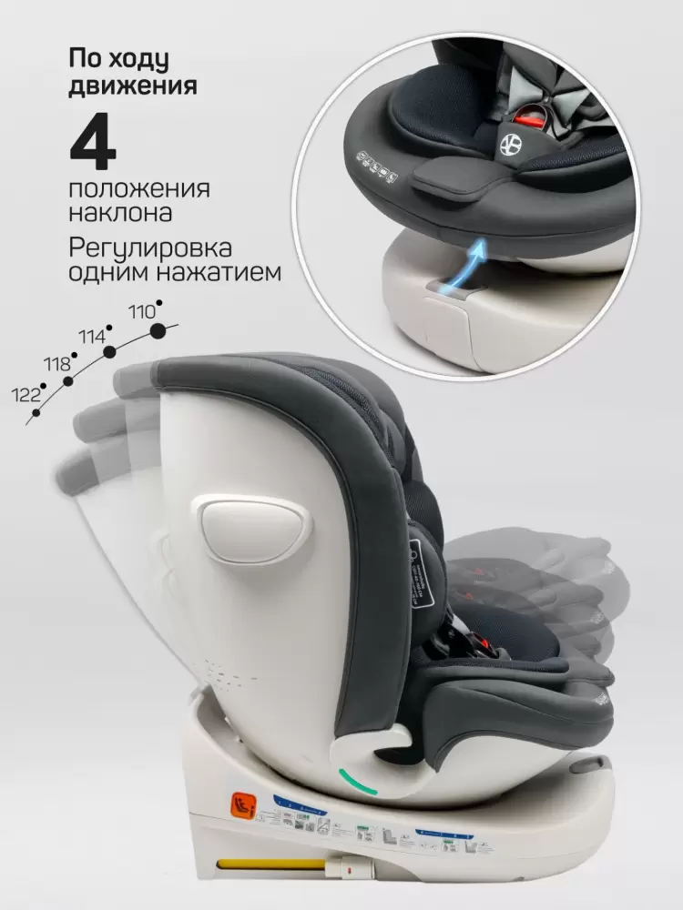 Автокресло Amarobaby Defender (серый) фото