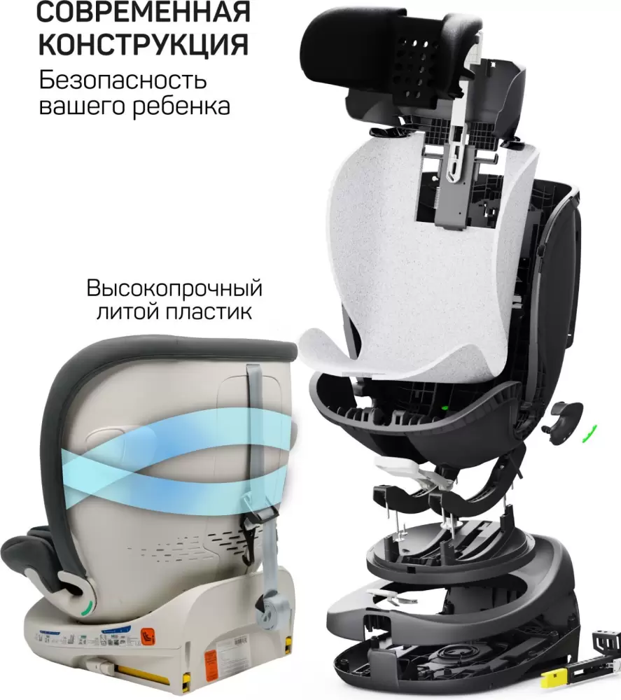 Автокресло Amarobaby Defender (серый) фото
