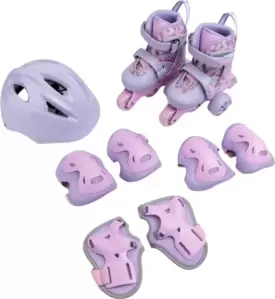 Роликовые коньки Amarobaby Glide AB23-35TN/2206-25 (р.25-28, фиолетовый/розовый) фото