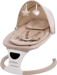 Детский шезлонг Amarobaby Teddy Swing AB24-22TED/03 (бежевый) фото