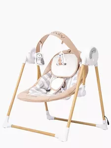 Качели для новорожденных Amarobaby Wooden Swing (бежевый) фото