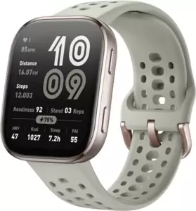 Умные часы Amazfit Bip 6 (титановый, с светло-серым силиконовым ремешком) фото