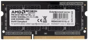 Модуль памяти AMD 4GB DDR3 SO-DIMM PC3-12800 R534G1601S1SL-U фото