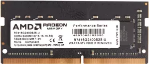 Оперативная память AMD Radeon R7 16GB DDR4 SODIMM PC4-17000 R7416G2133S2S-UO фото