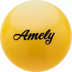 Мяч для художественной гимнастики Amely AGB-101 19 см (желтый) фото