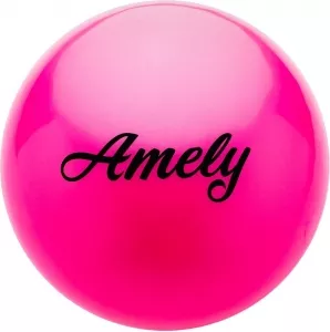 Мяч для художественной гимнастики Amely AGB-101 19 см (розовый) фото