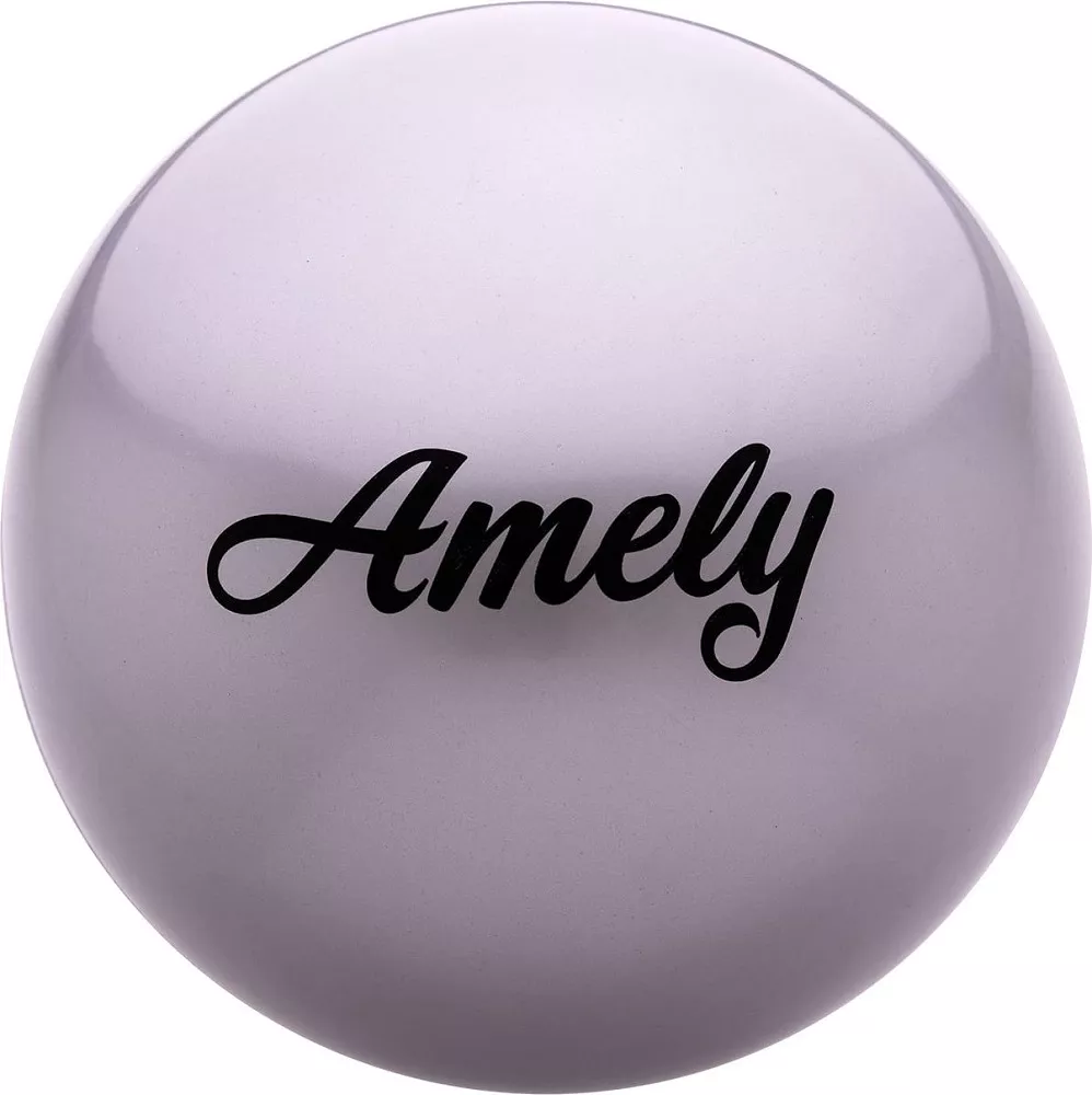Мяч для художественной гимнастики Amely AGB-101 19 см (серый) фото