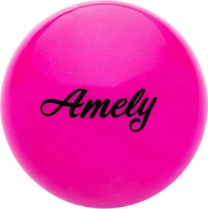 Мяч для художественной гимнастики Amely AGB-102 19 см (розовый) фото