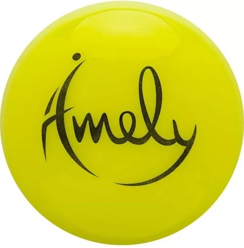 Мяч для художественной гимнастики Amely AGB-301 15 см (желтый) фото