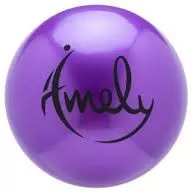 Мяч для художественной гимнастики Amely AGB-303 15 см (фиолетовый) фото