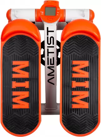 Классический степпер Ametist MIM 2004 (белый/оранжевый) фото