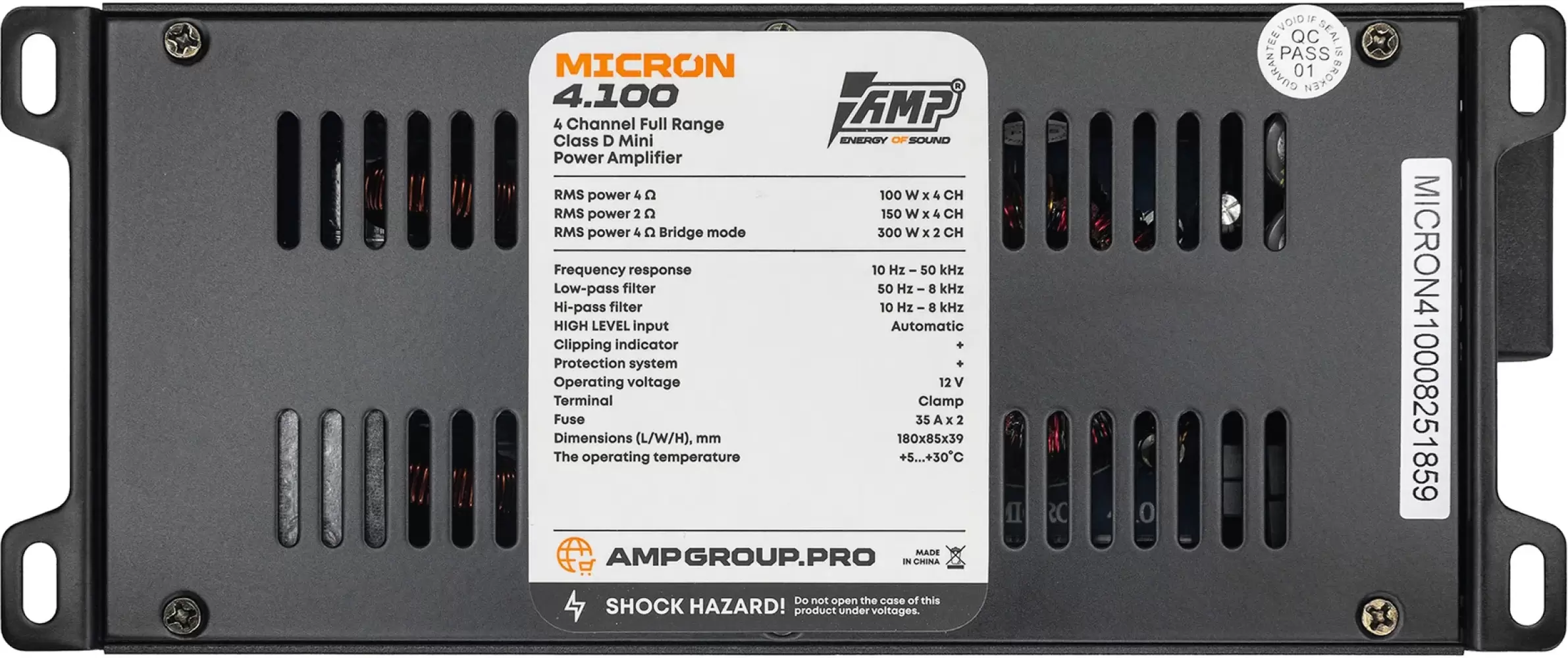 Автомобильный усилитель AMP Micron 4.100 фото 3