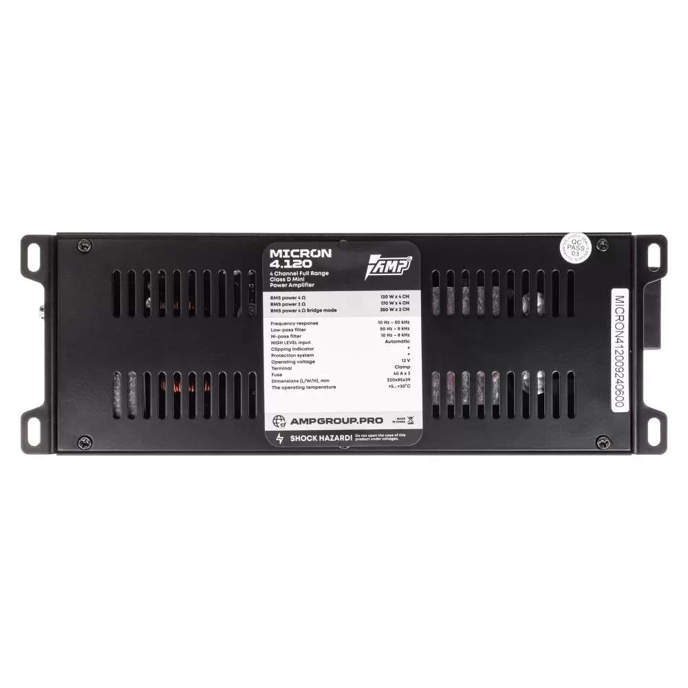 Автомобильный усилитель AMP Micron 4.120 фото 2