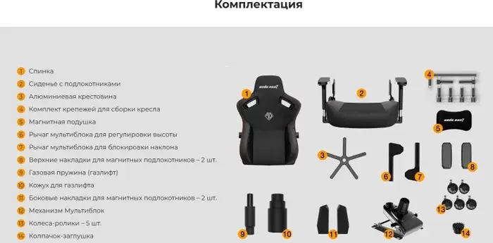 Игровое кресло AndaSeat Kaiser 3 AD12YDC-L-01-A-PV/C (бордовый) фото
