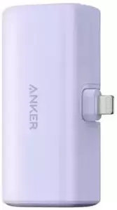 Портативное зарядное устройство Anker Nano 12W Built-In Lightning A1645 (фиолетовый) фото