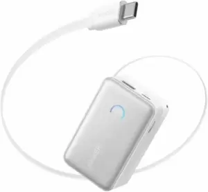 Anker Nano Power Bank Built-in USB-C A1638 45W 10000mAh (белый)